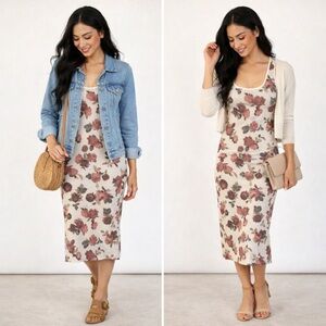Joyfolie Floral Tank Dress